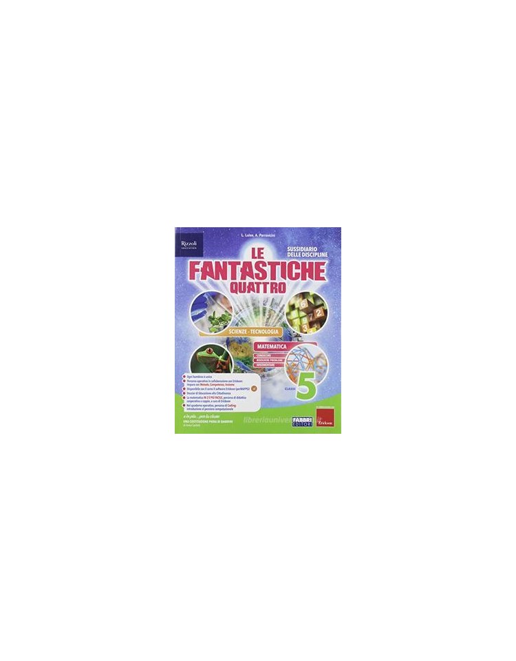 fantastiche-quattro-le-classe-5--tomo-scientifico--quaderno