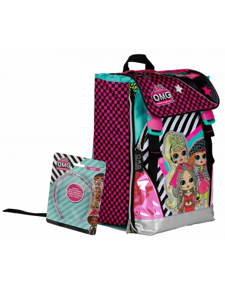 zaino-scuolaestensibile--lol-surprise-con--ferma-capelli